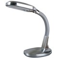 Hastings Home Natural Sunlight Desk Lamp for Reading and Crafting, Adjustable Gooseneck, Home/Office Lamp, Silver 447856BBU